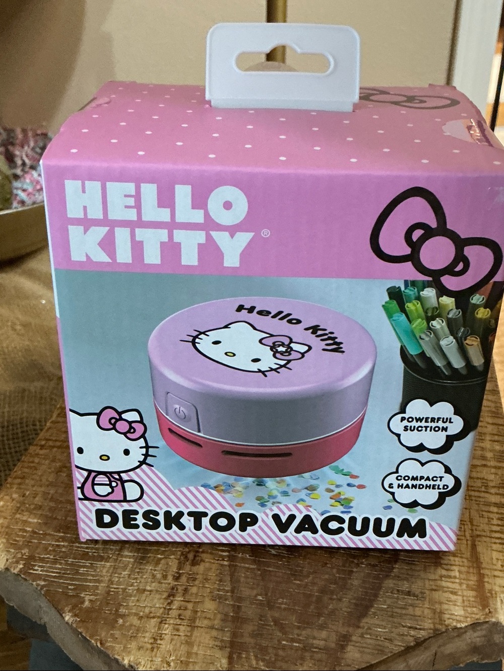 Hello Kitty Pink and Purple Mini Desktop Vacuum